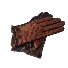 Men's Genuine Leather Gloves Breathable Soft Goatskin Driving Gloves