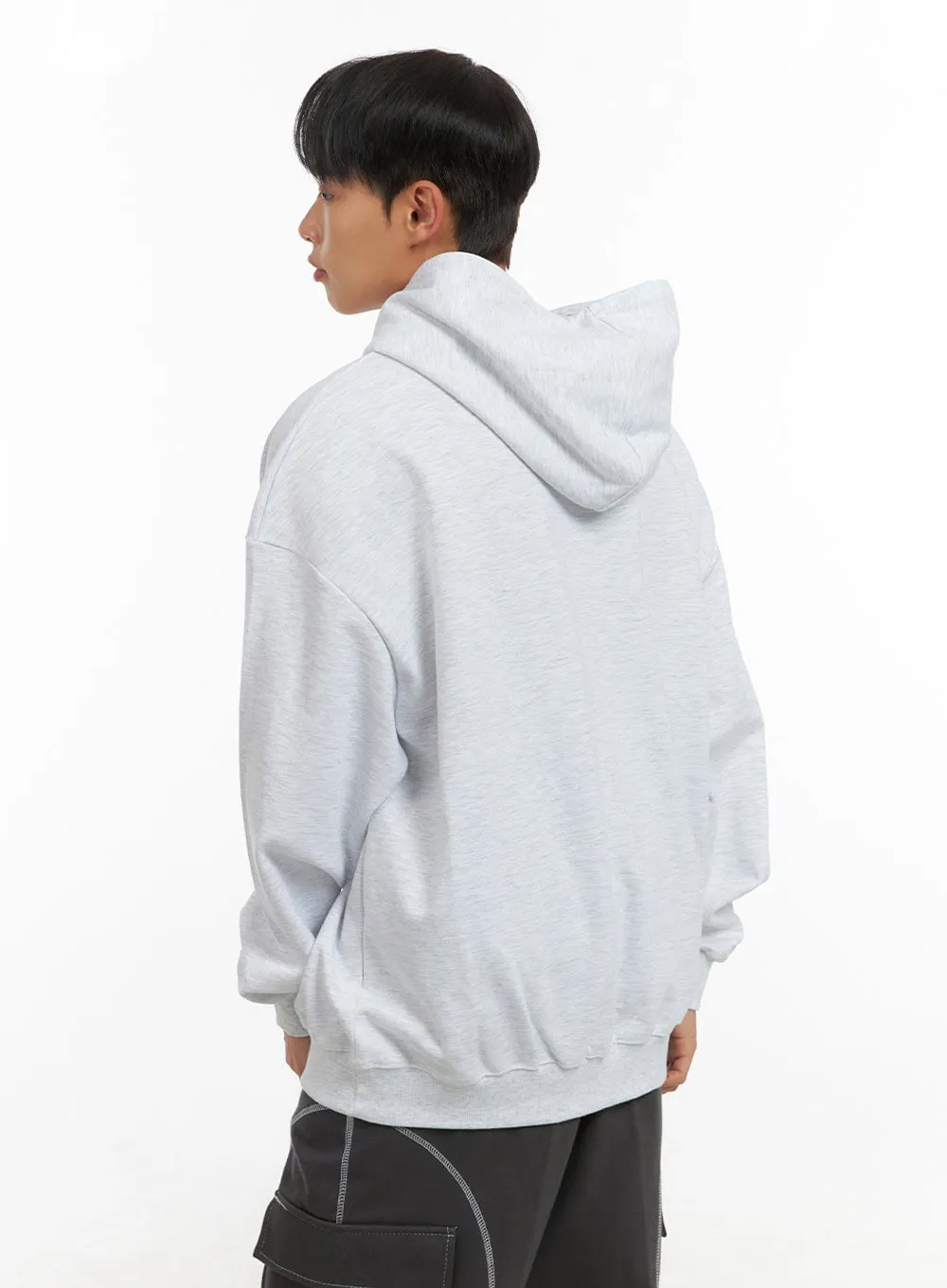 Men's Graphic Hooded Sweatshirt (White) IS420