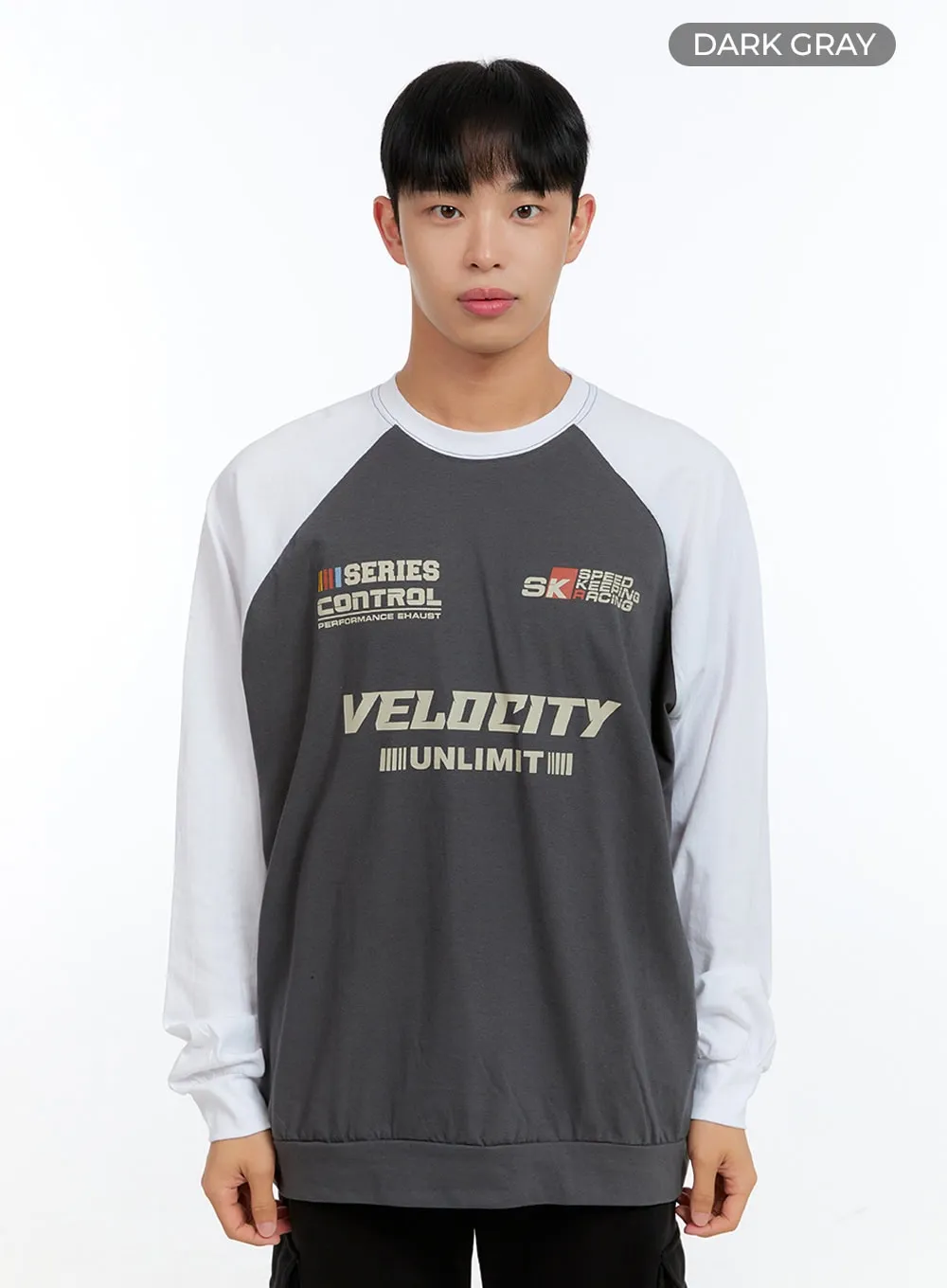 Men's Graphic Raglan Sweatshirt IG416