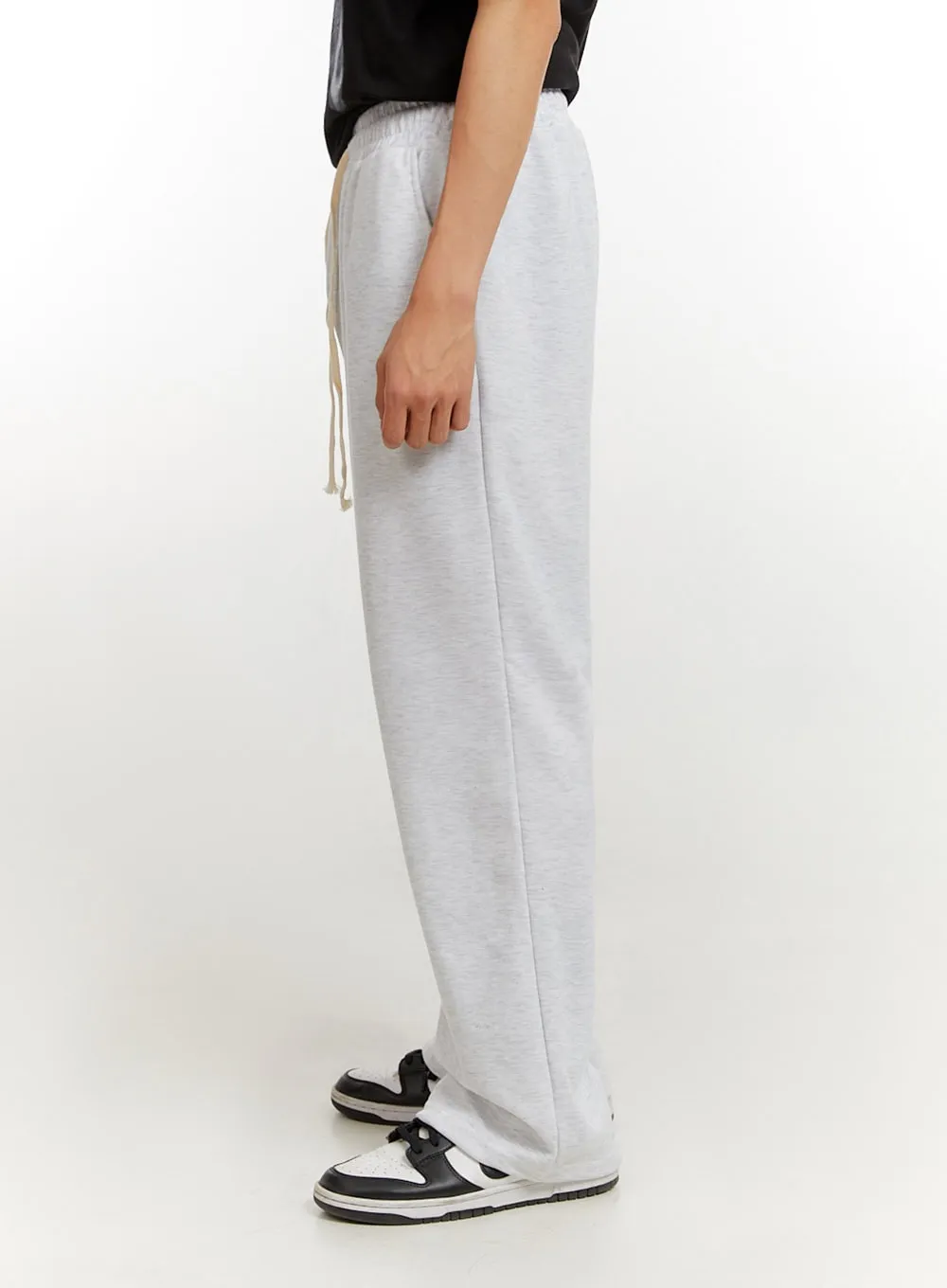 Men's Solid Sweatpants (White) IU427