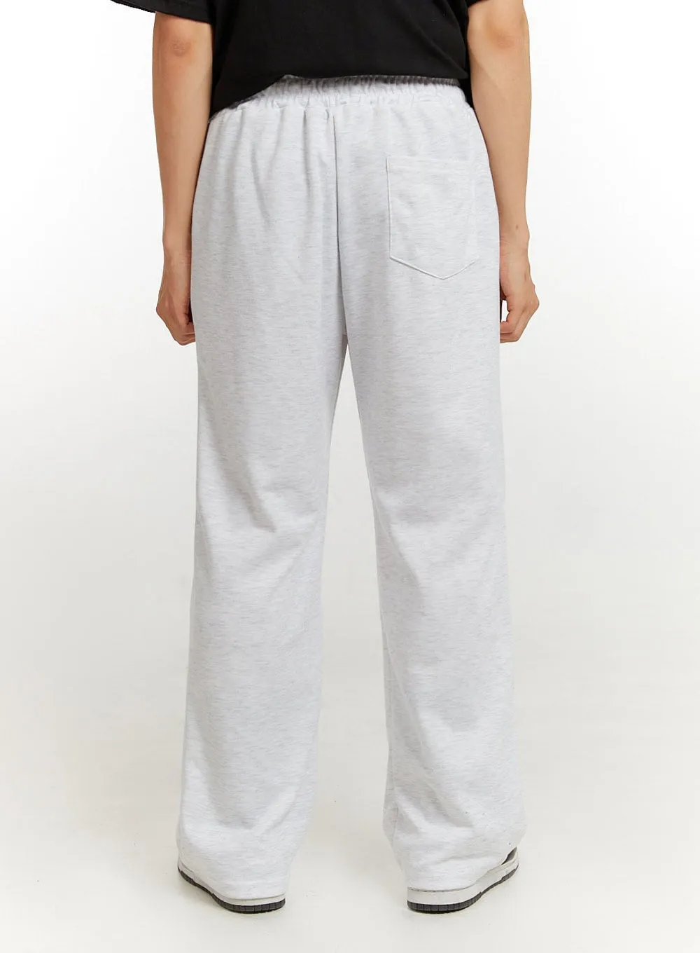 Men's Solid Sweatpants (White) IU427