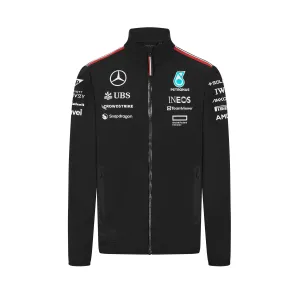 Mercedes AMG Petronas F1 2024 Men's Team Softshell Jacket - Black