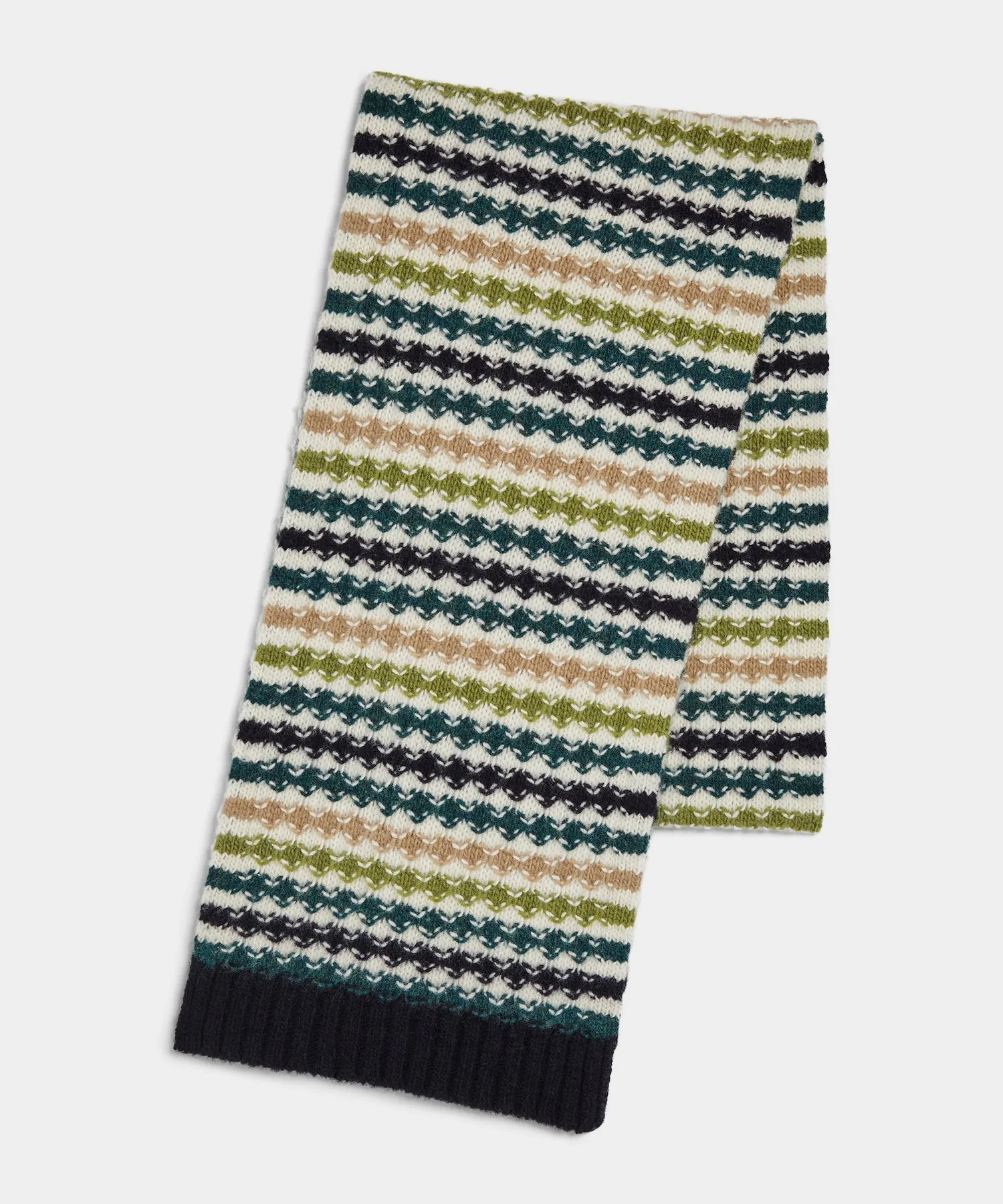 Merino Bubble Stripe Scarf