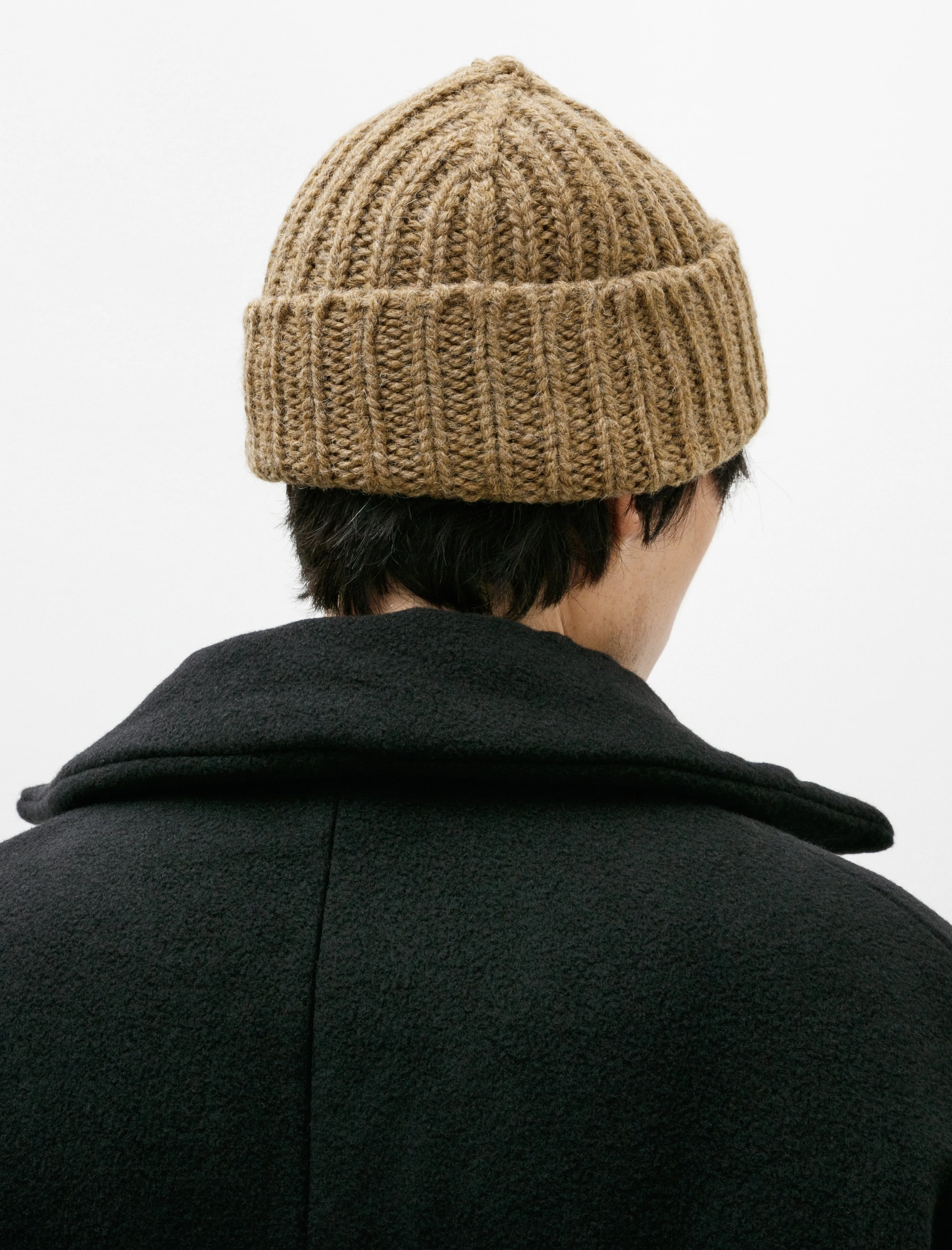 MHL Heavy Rib Hat British Wool Olive