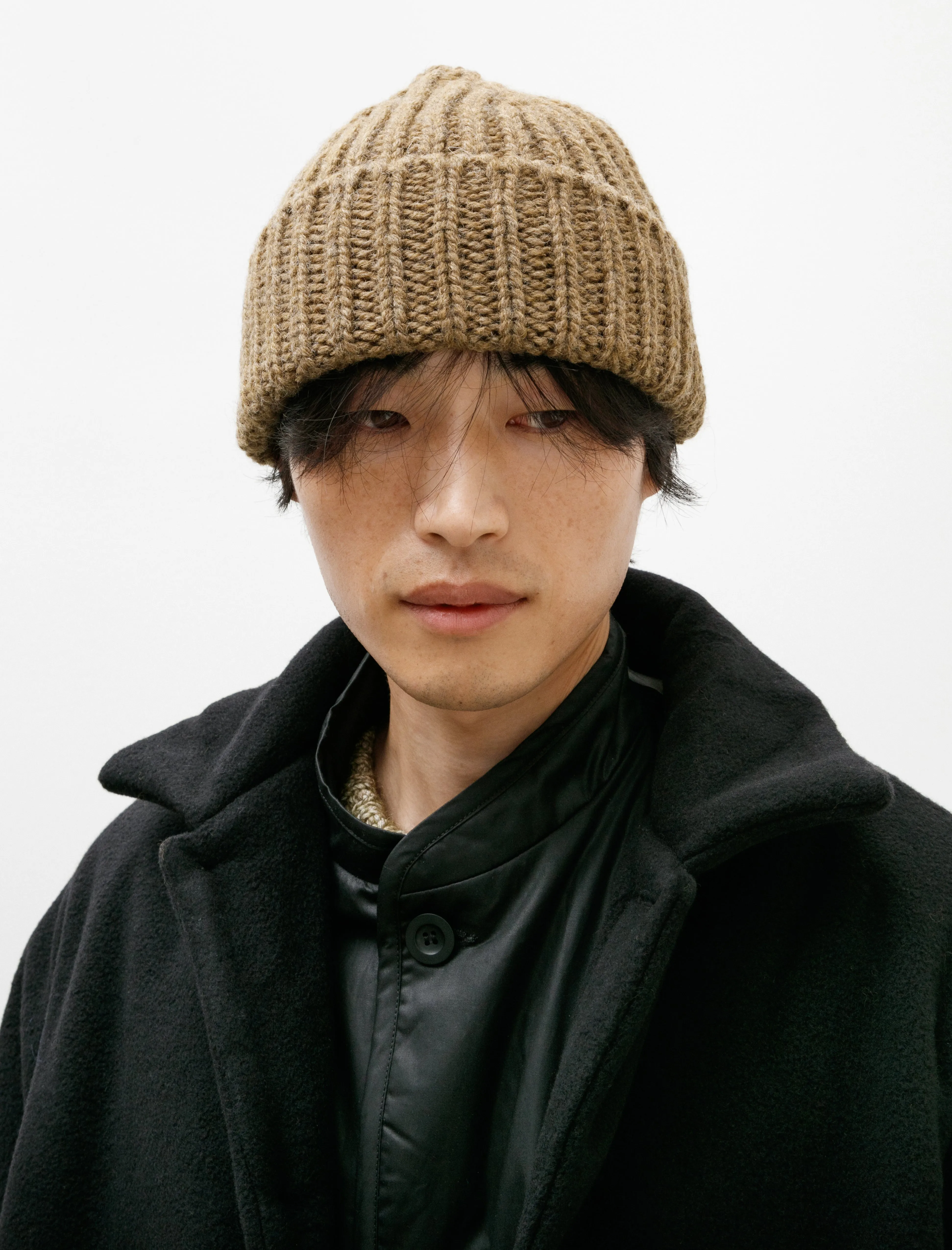 MHL Heavy Rib Hat British Wool Olive