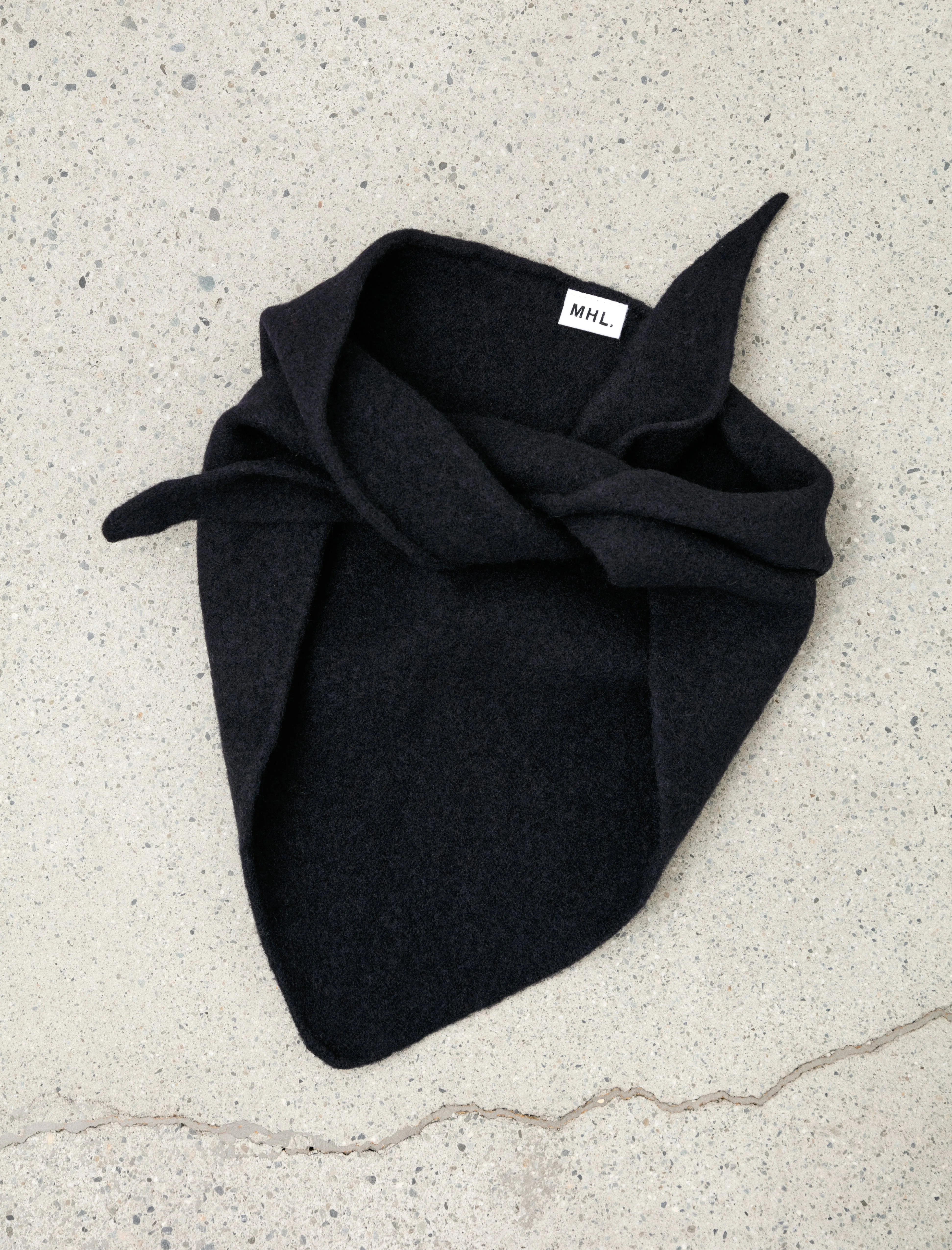 MHL Scout Scarf Lambswool Dark Navy