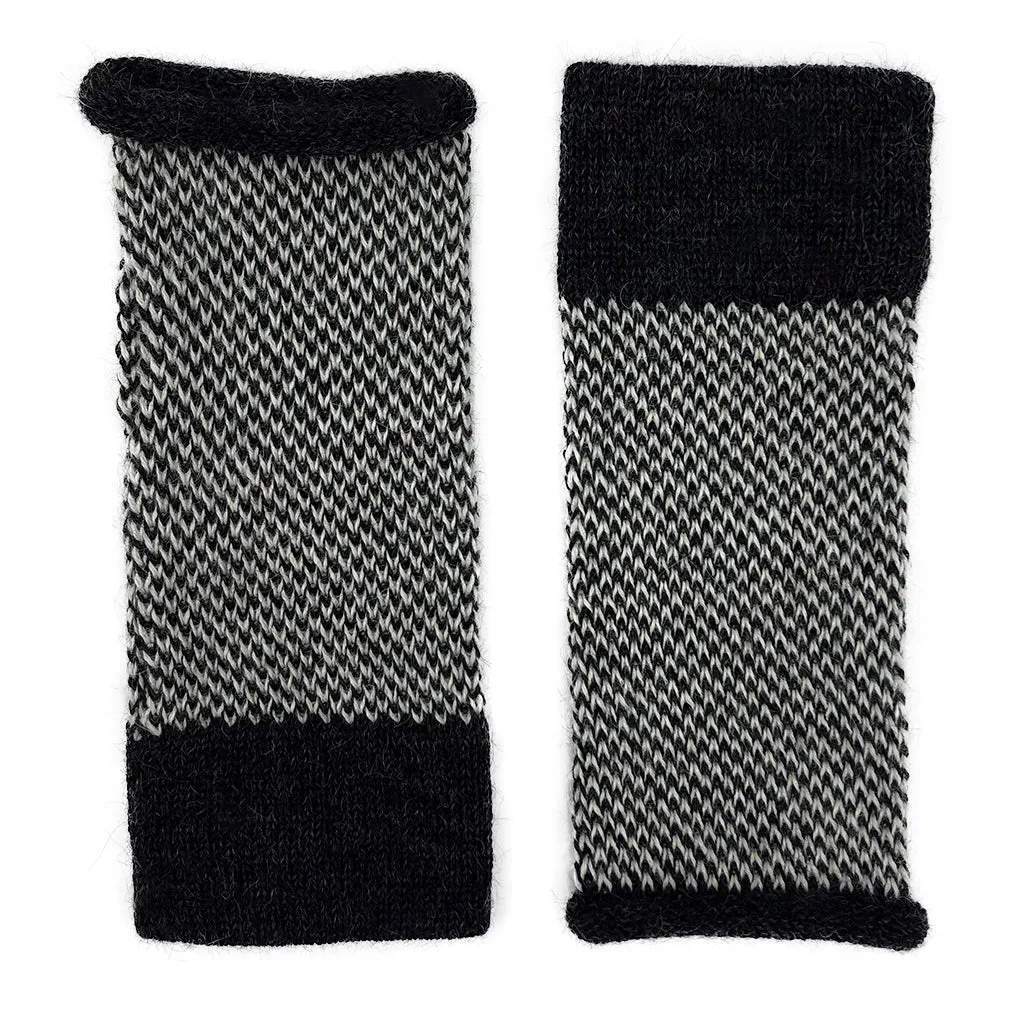 Midnight Interwoven Alpaca Gloves by SLATE   SALT