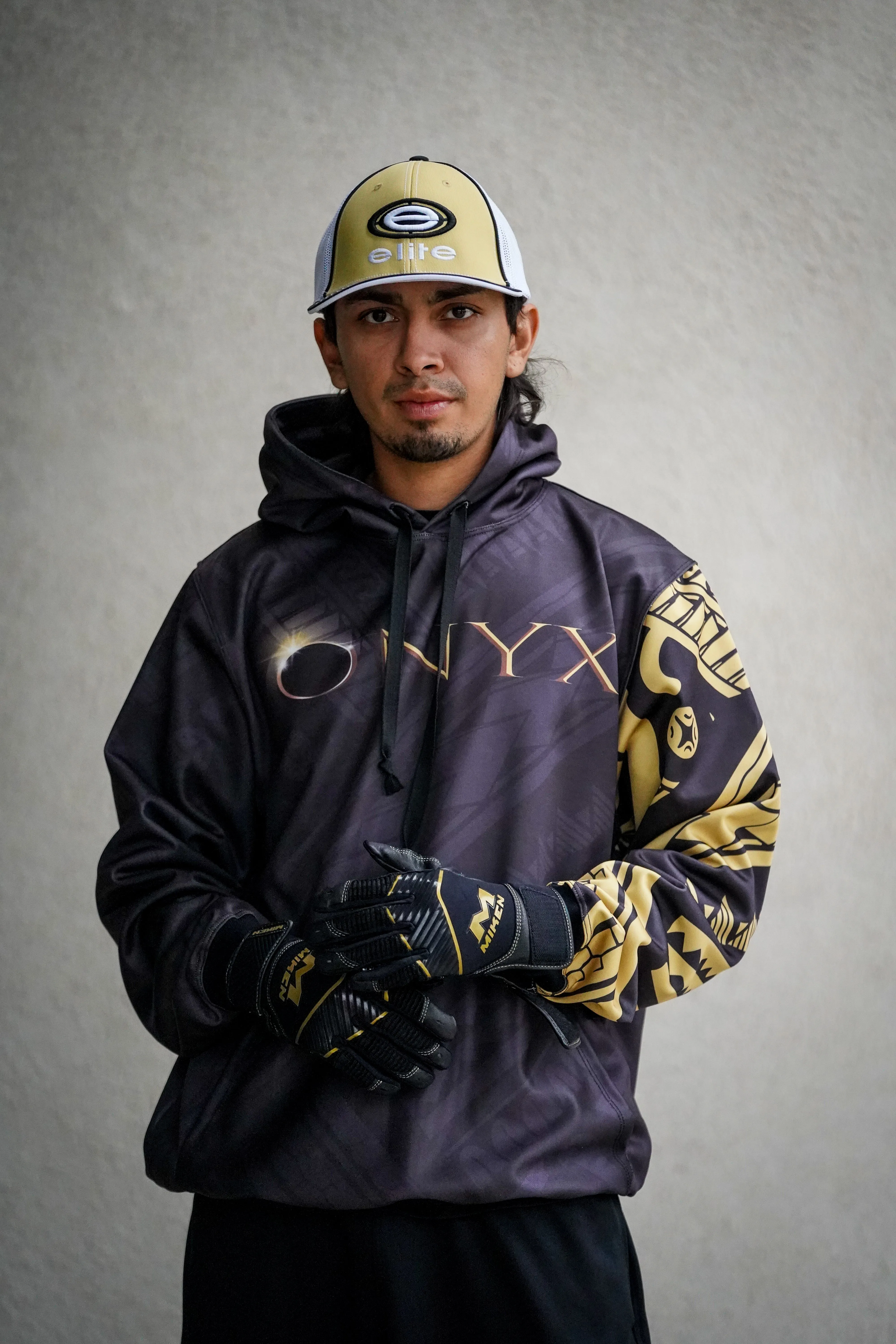 Miken MK7X Pro Batting Glove (Black/Gold)