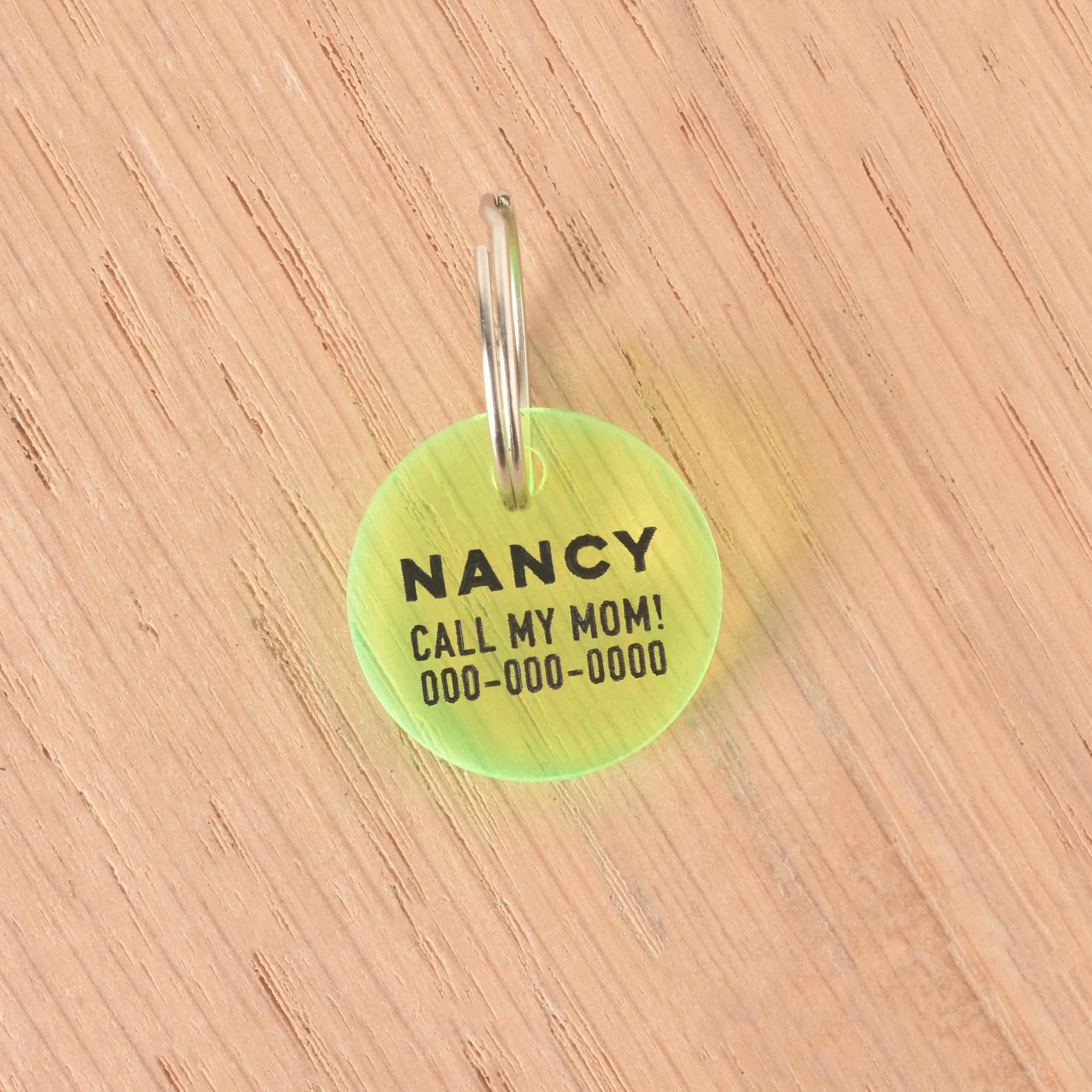 Minimal Small Circle Personalized Pet Tag