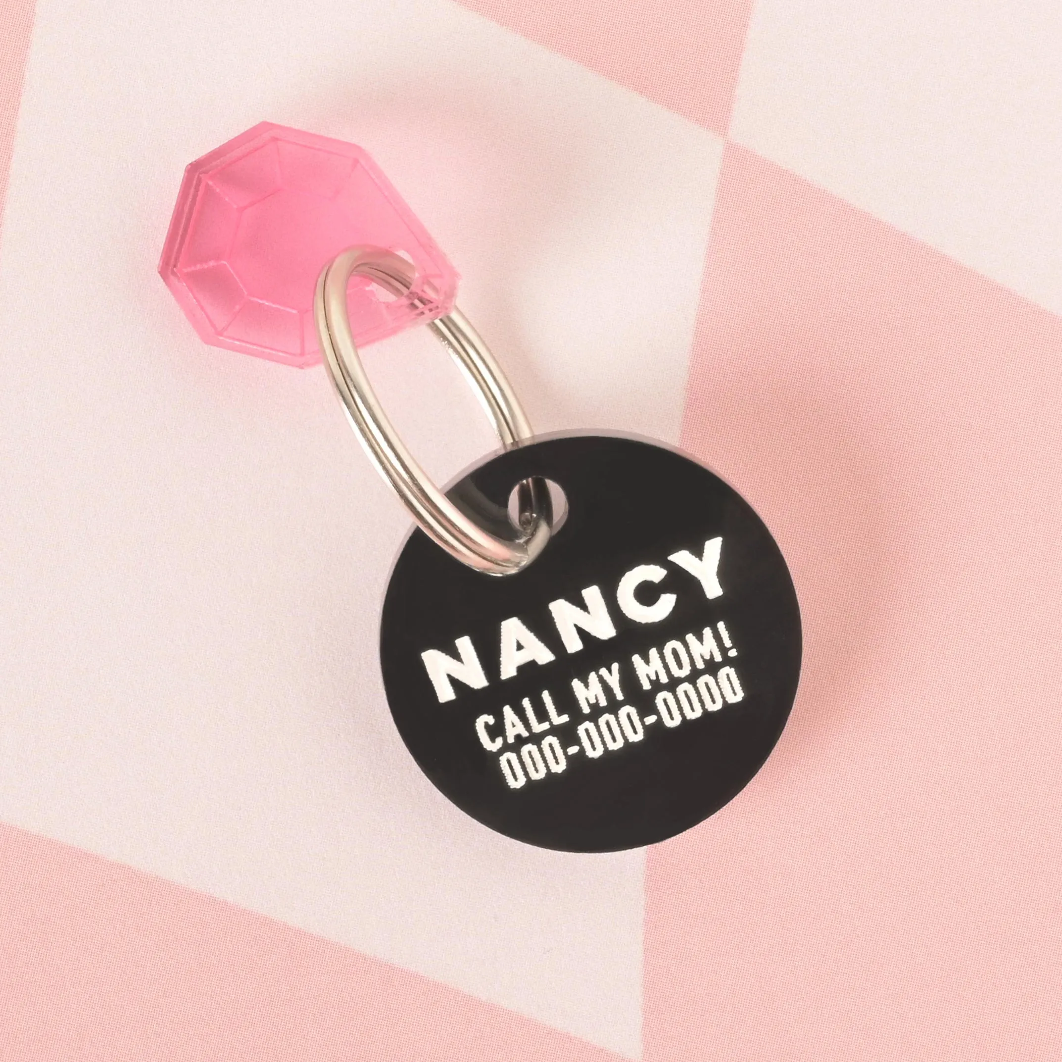 Minimal Small Circle Personalized Pet Tag