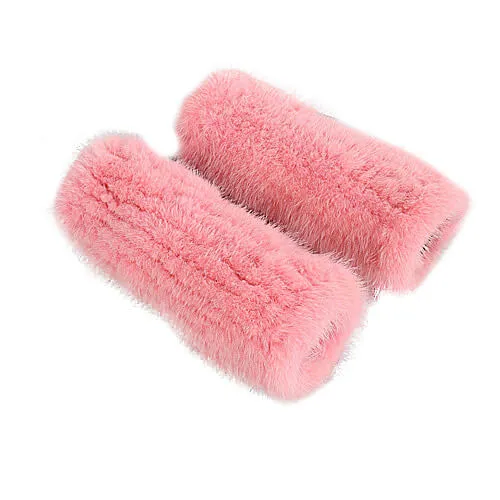 Mink fur half-finger gloves warm fur winter ladies cute all-match fingerless wristbands