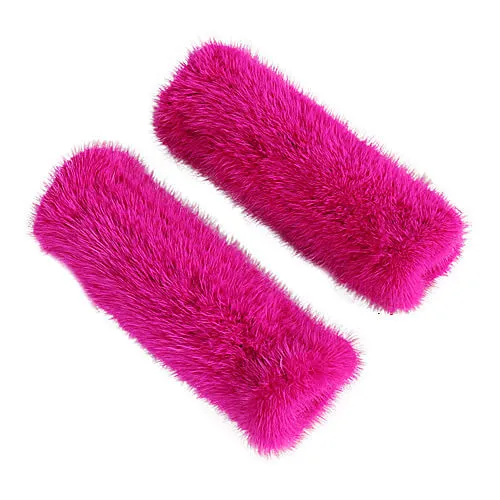 Mink fur half-finger gloves warm fur winter ladies cute all-match fingerless wristbands