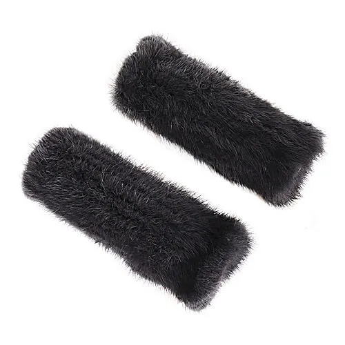 Mink fur half-finger gloves warm fur winter ladies cute all-match fingerless wristbands