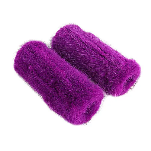 Mink fur half-finger gloves warm fur winter ladies cute all-match fingerless wristbands