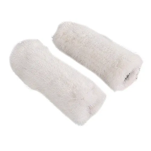 Mink fur half-finger gloves warm fur winter ladies cute all-match fingerless wristbands