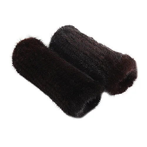 Mink fur half-finger gloves warm fur winter ladies cute all-match fingerless wristbands