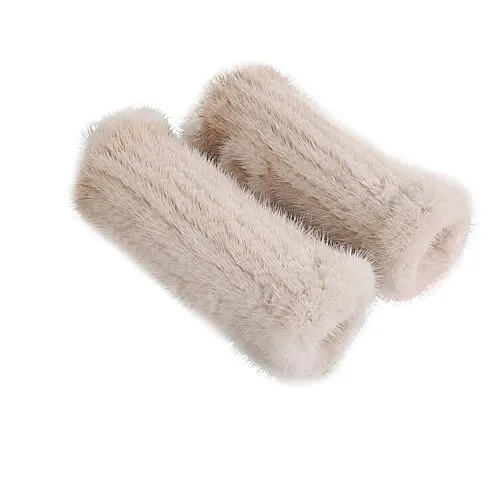 Mink fur half-finger gloves warm fur winter ladies cute all-match fingerless wristbands