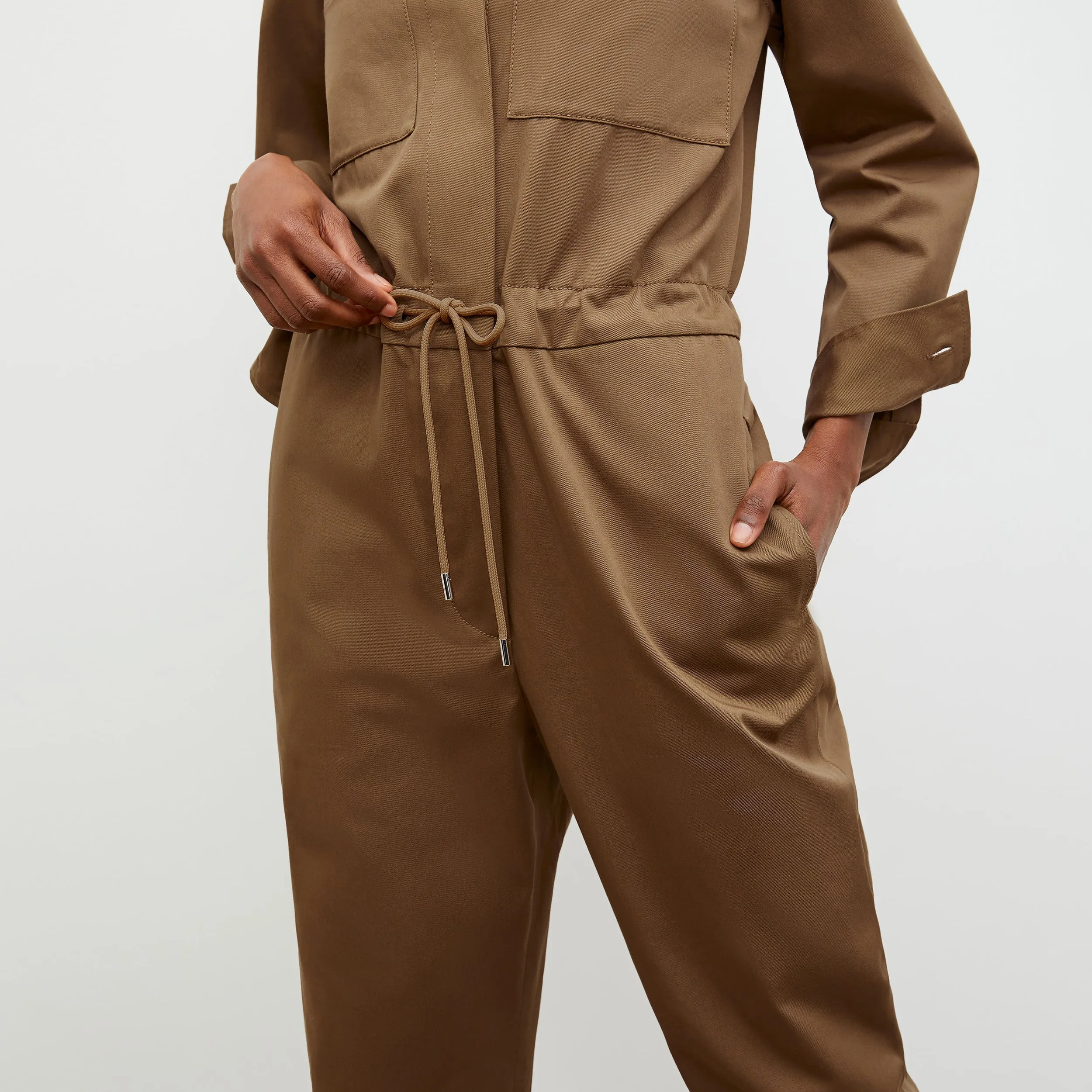 M.M. LAFLEUR - Carr Jumpsuit - Eco Chino :: Sepia