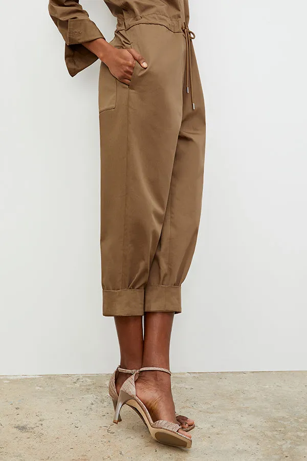 M.M. LAFLEUR - Carr Jumpsuit - Eco Chino :: Sepia