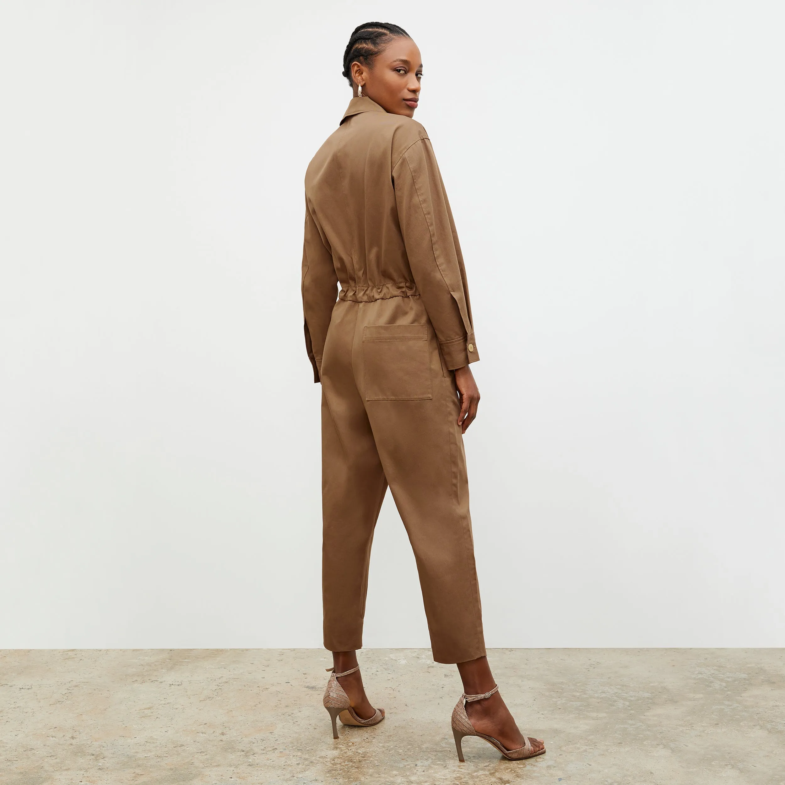 M.M. LAFLEUR - Carr Jumpsuit - Eco Chino :: Sepia