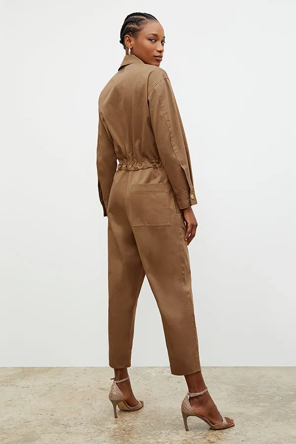 M.M. LAFLEUR - Carr Jumpsuit - Eco Chino :: Sepia