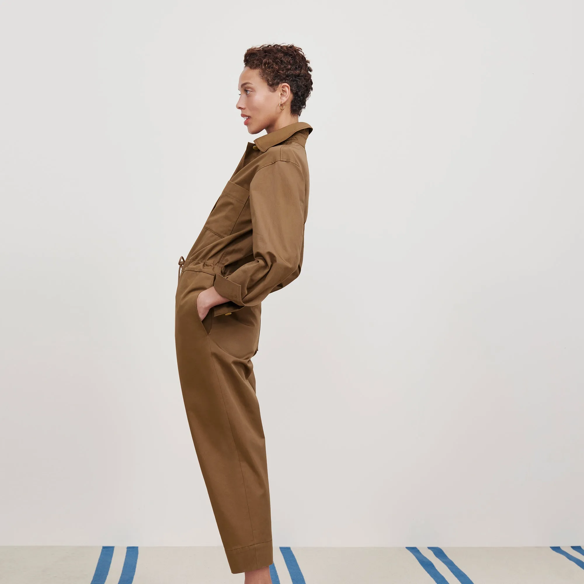 M.M. LAFLEUR - Carr Jumpsuit - Eco Chino :: Sepia