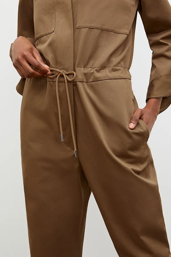 M.M. LAFLEUR - Carr Jumpsuit - Eco Chino :: Sepia