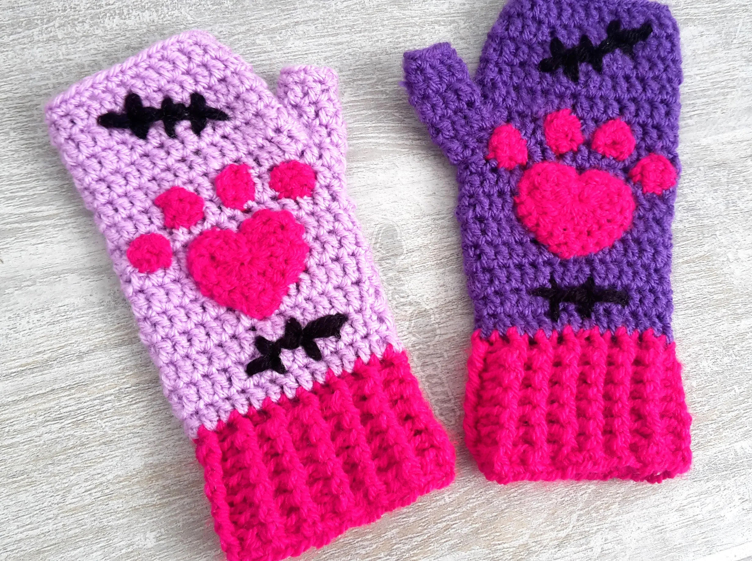 NecroKitty Fingerless Gloves