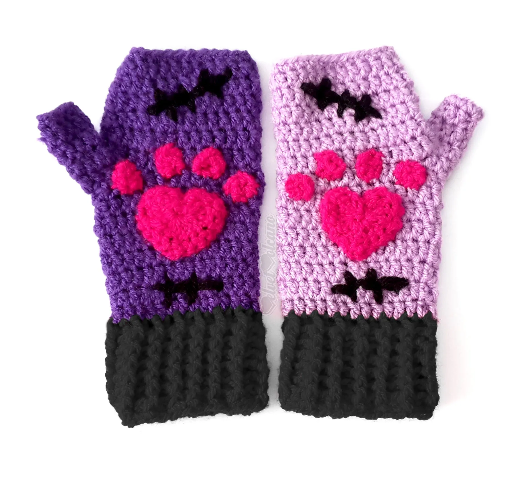 NecroKitty Fingerless Gloves