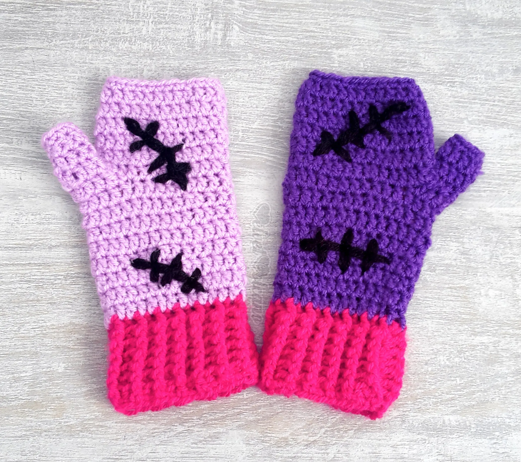 NecroKitty Fingerless Gloves