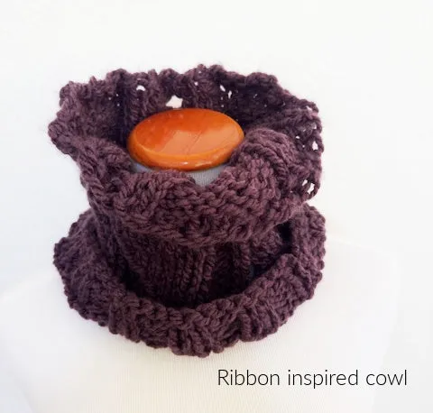 NEW! Ribbon inspired cowl