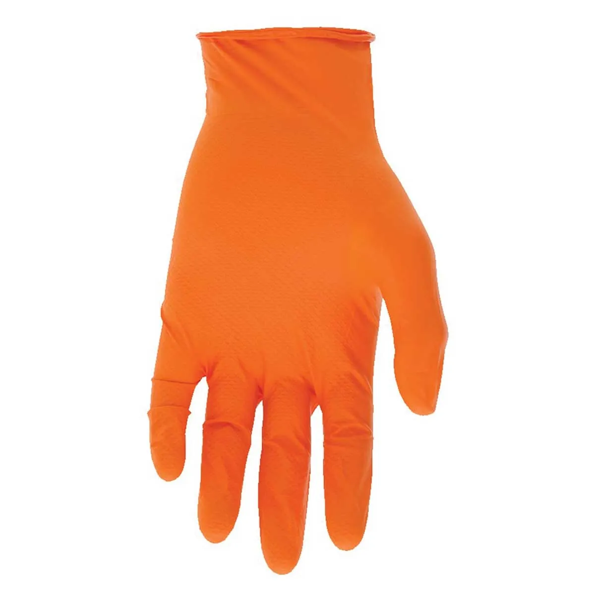 NitrileShield with Grippaz 6-mil Orange Nitrile Gloves