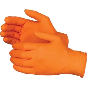 NitrileShield with Grippaz 6-mil Orange Nitrile Gloves