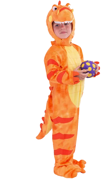 Orange T-Rex Costume - Child