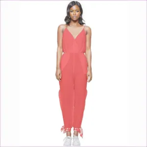 Pastel Candy Sleeveless Tie Ankle Jumpsuit