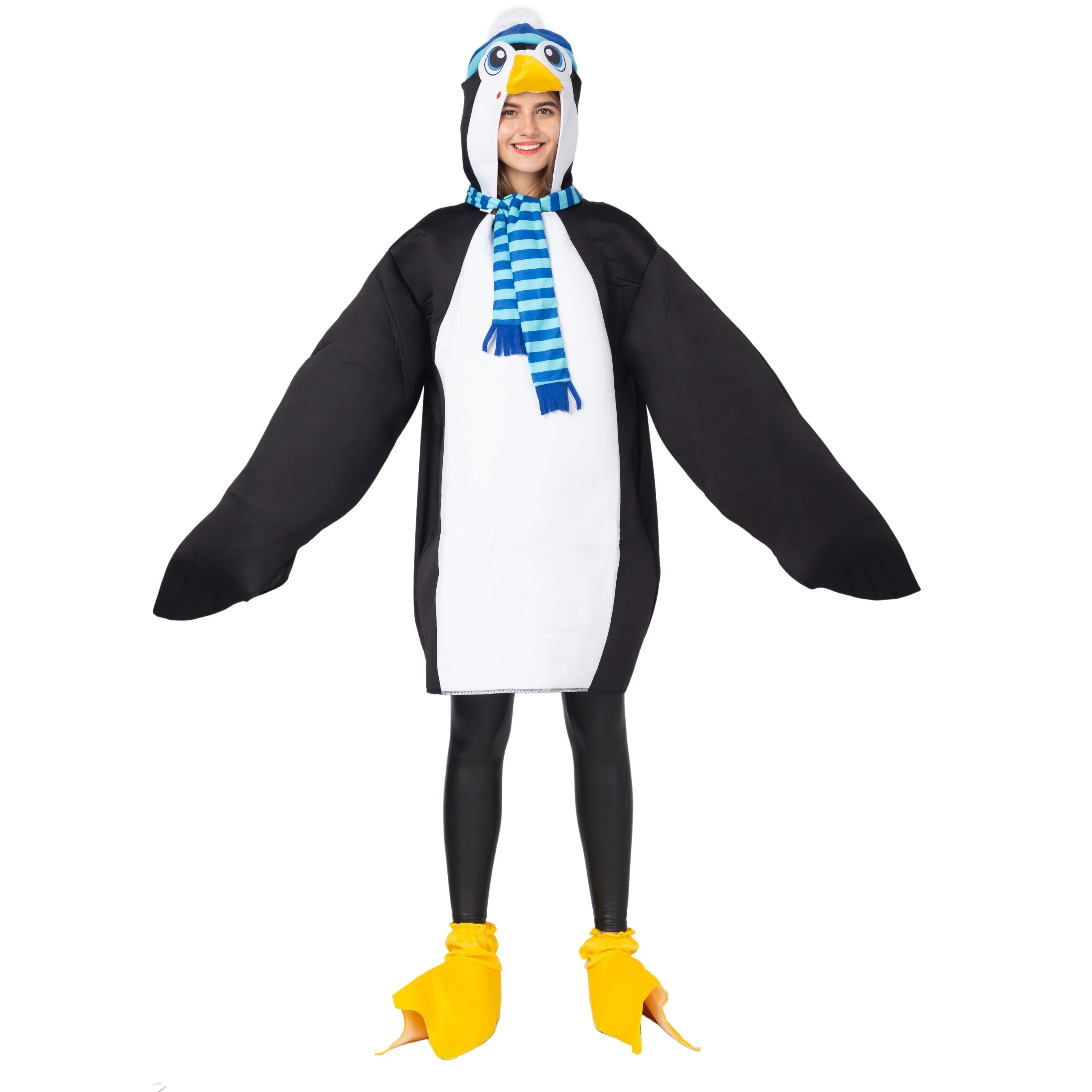 Penguin Animal jumpsuit Pajama Costume - Adult