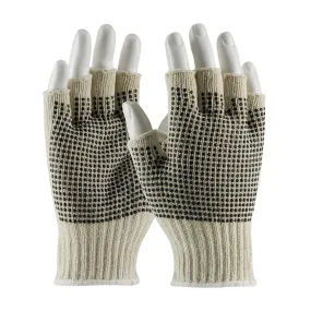 PIP 37-C119PDD/S Seamless Knit Cotton / Polyester Glove with Double-Sided PVC Dot Grip - Half-Finger