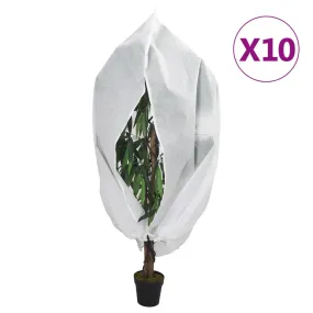 Plant Fleece Covers with Zip 10 pcs 70 g/m² 3.14x2.5 m