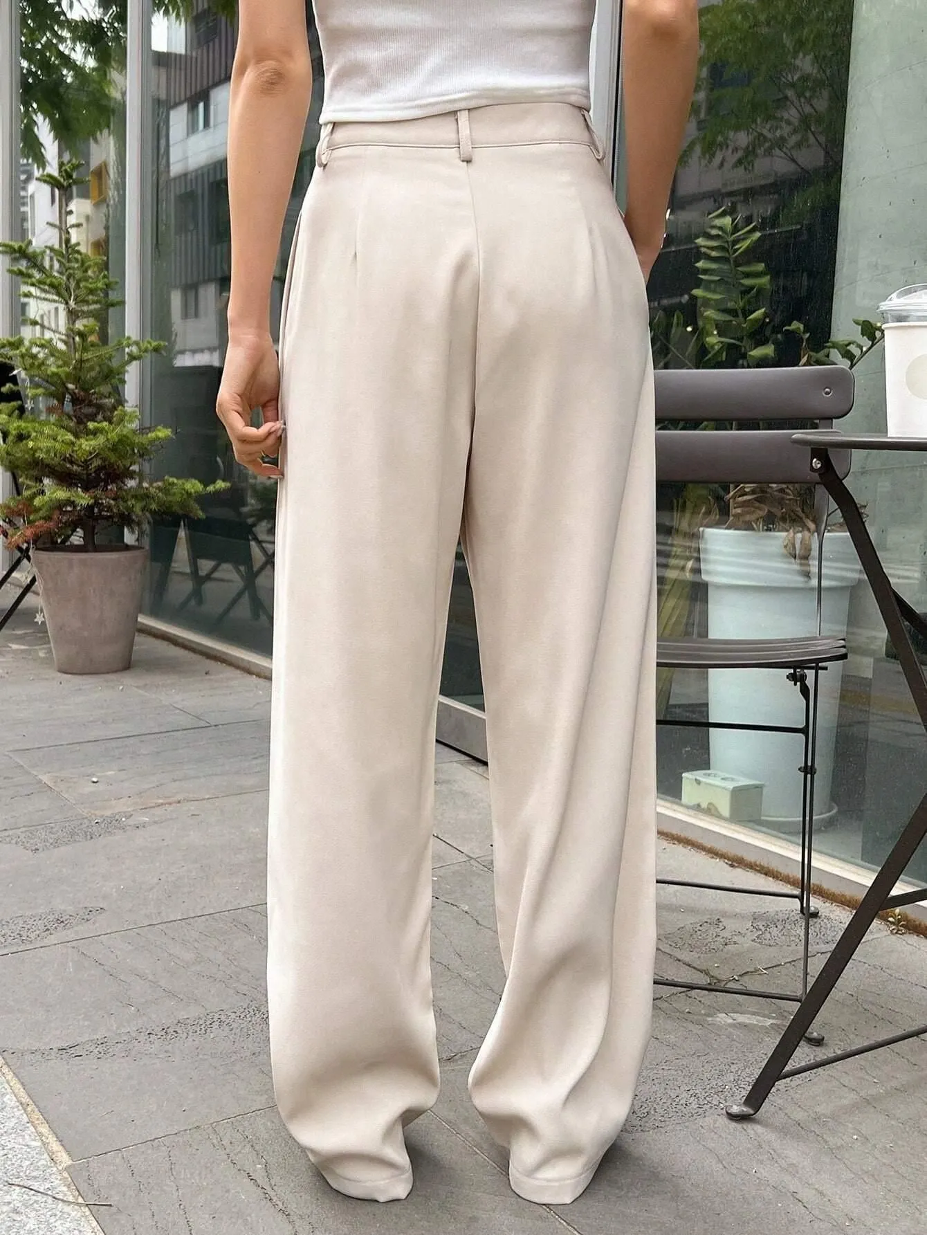 "Chic Comfort: Women's Polyester Relaxed Fit Trouser - Elevate Your Style!"