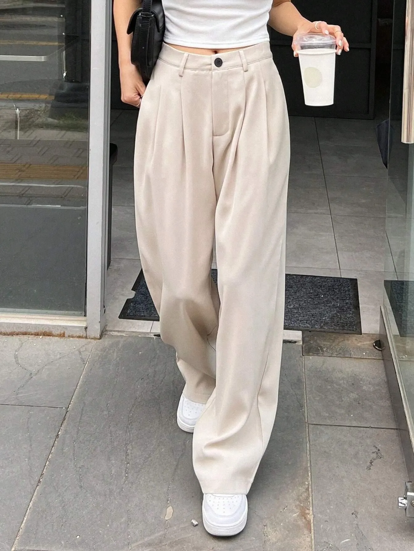 "Chic Comfort: Women's Polyester Relaxed Fit Trouser - Elevate Your Style!"