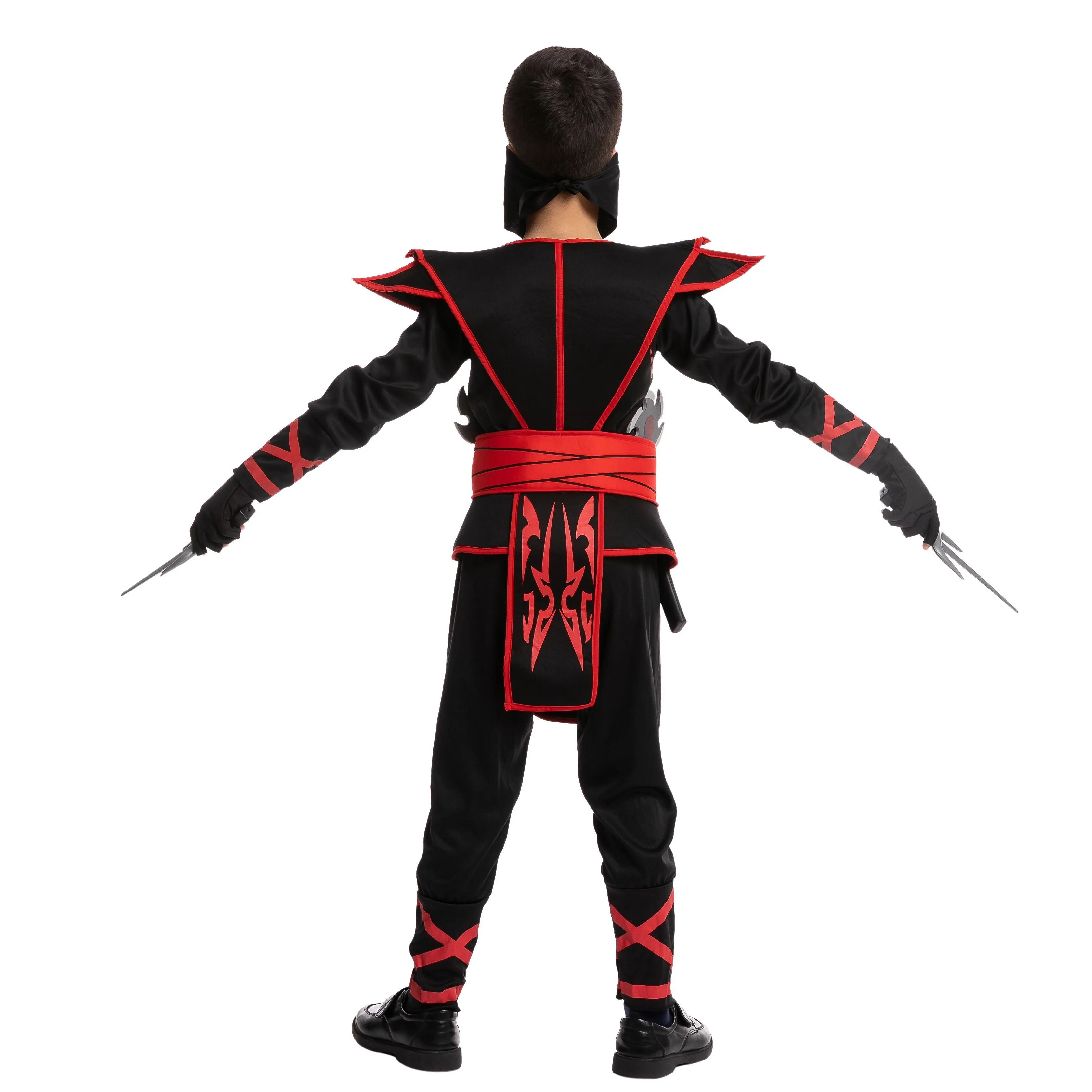 Red Samurai Ninja Costume For Role Play Cosplay - Child