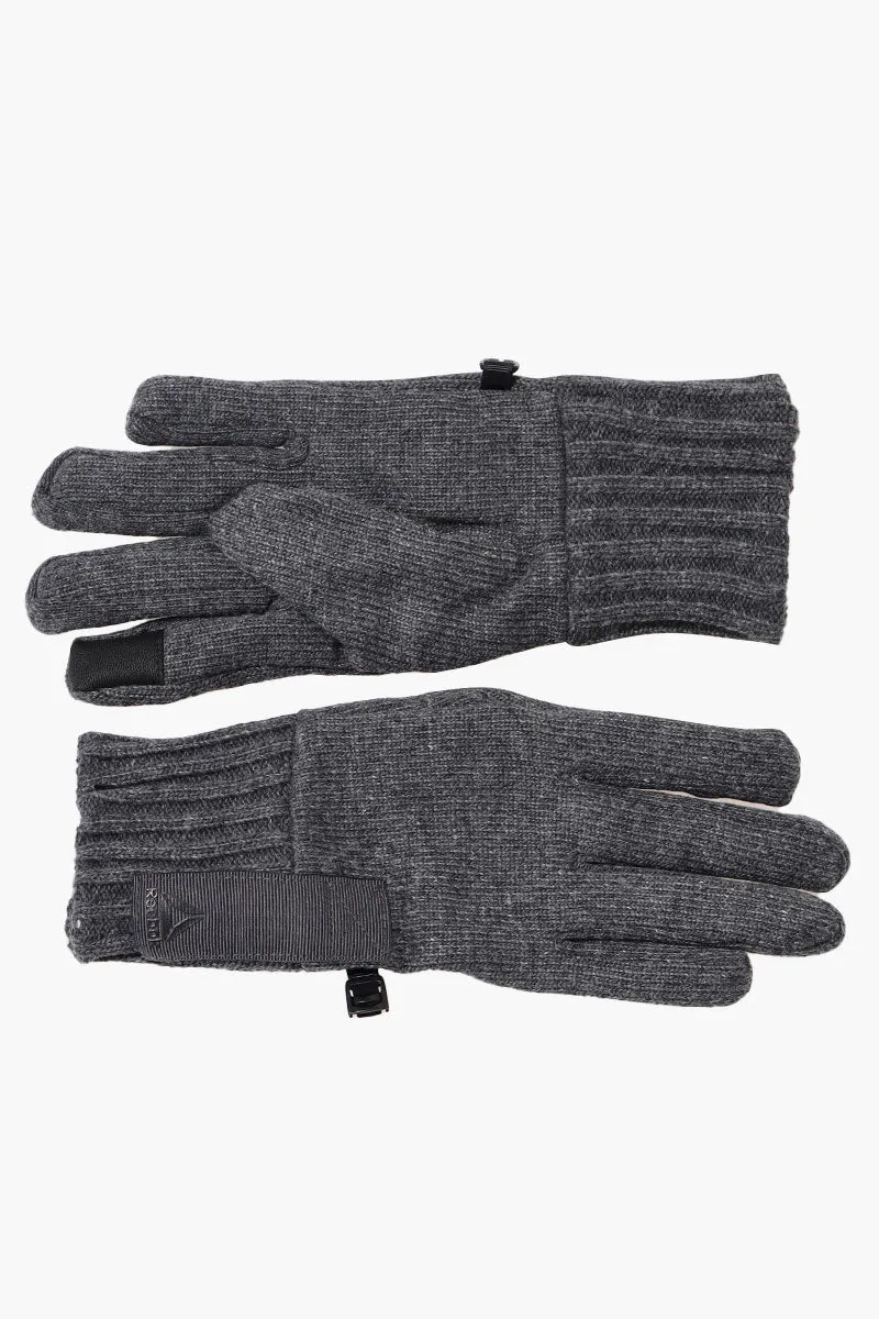 Reebok Ribbed Touch Screen Gloves - Grey