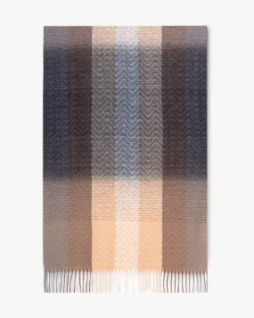 Scarf - Ombre - Black and Khaki