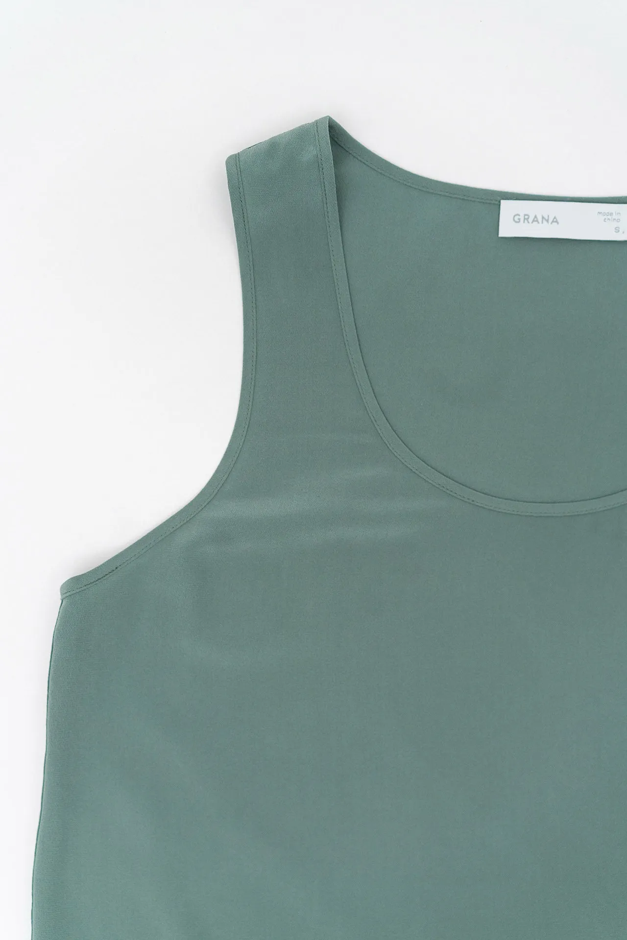 Silk Scoop Neck Tank