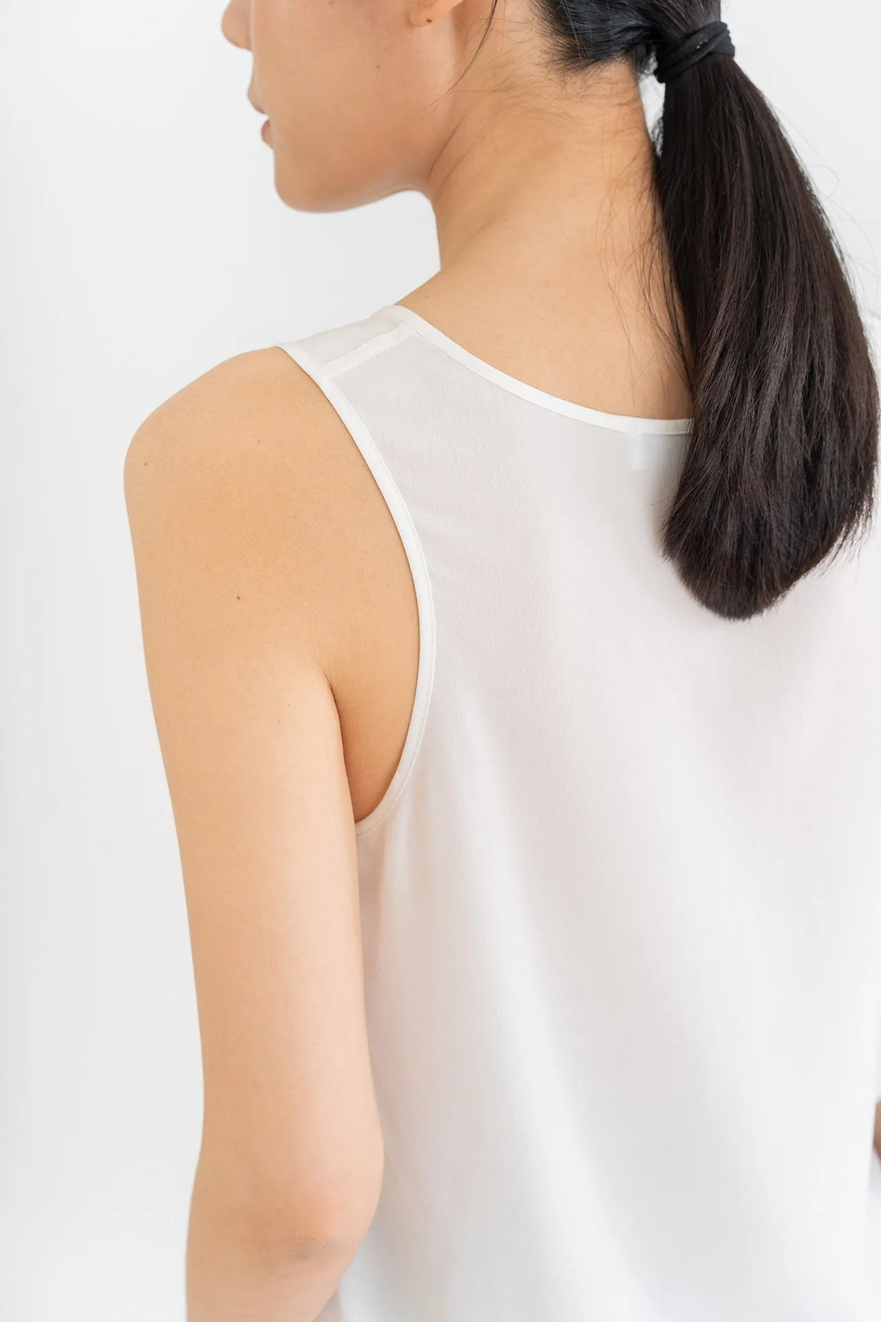 Silk Scoop Neck Tank