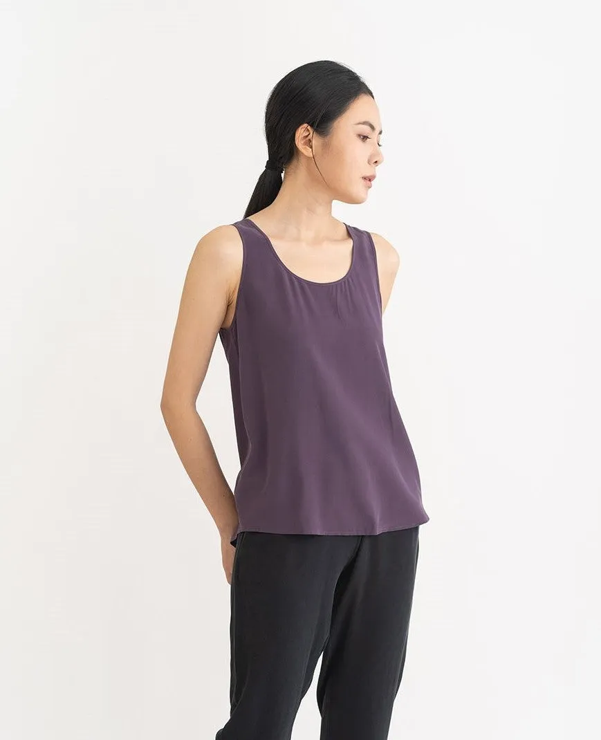 Silk Scoop Neck Tank