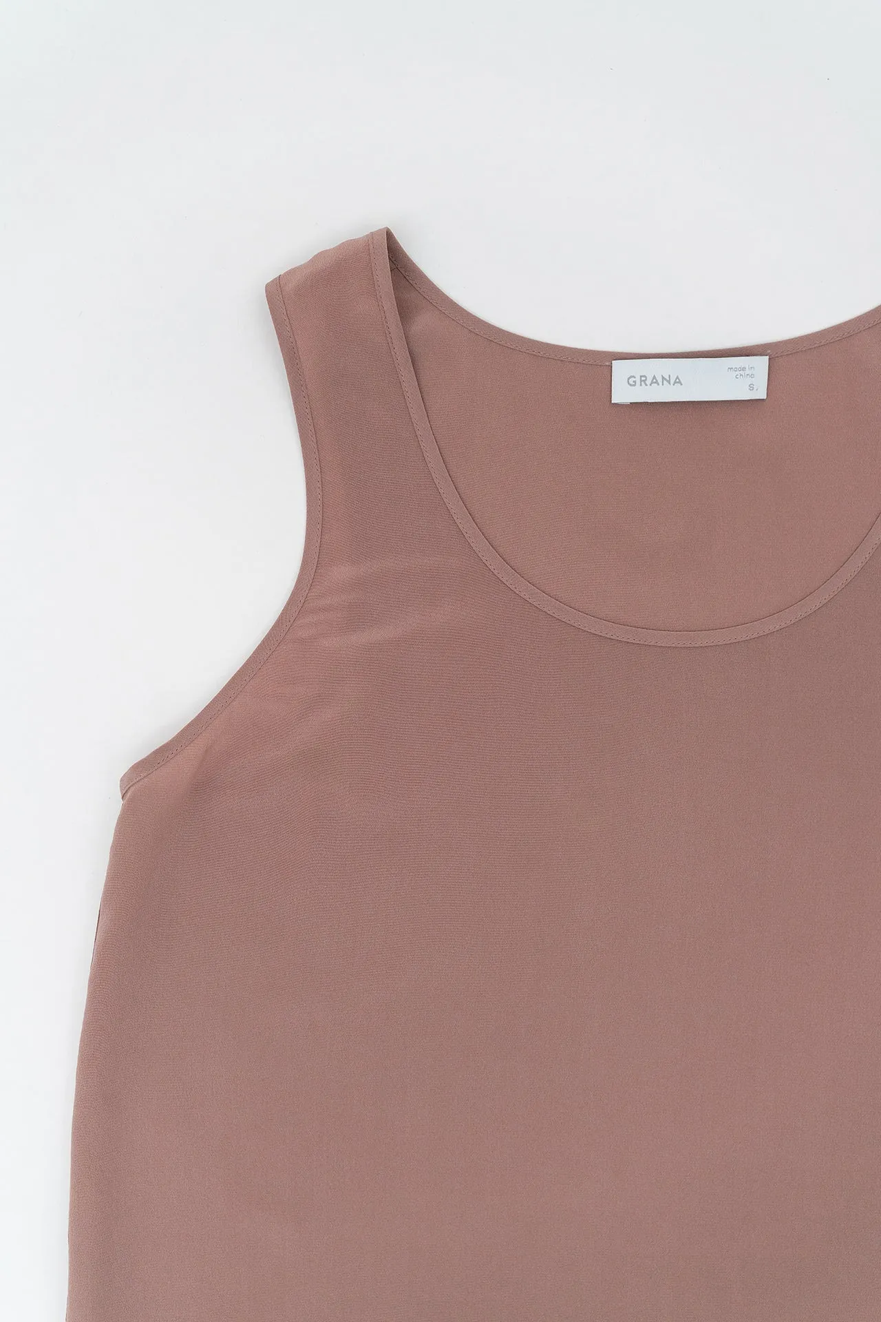 Silk Scoop Neck Tank