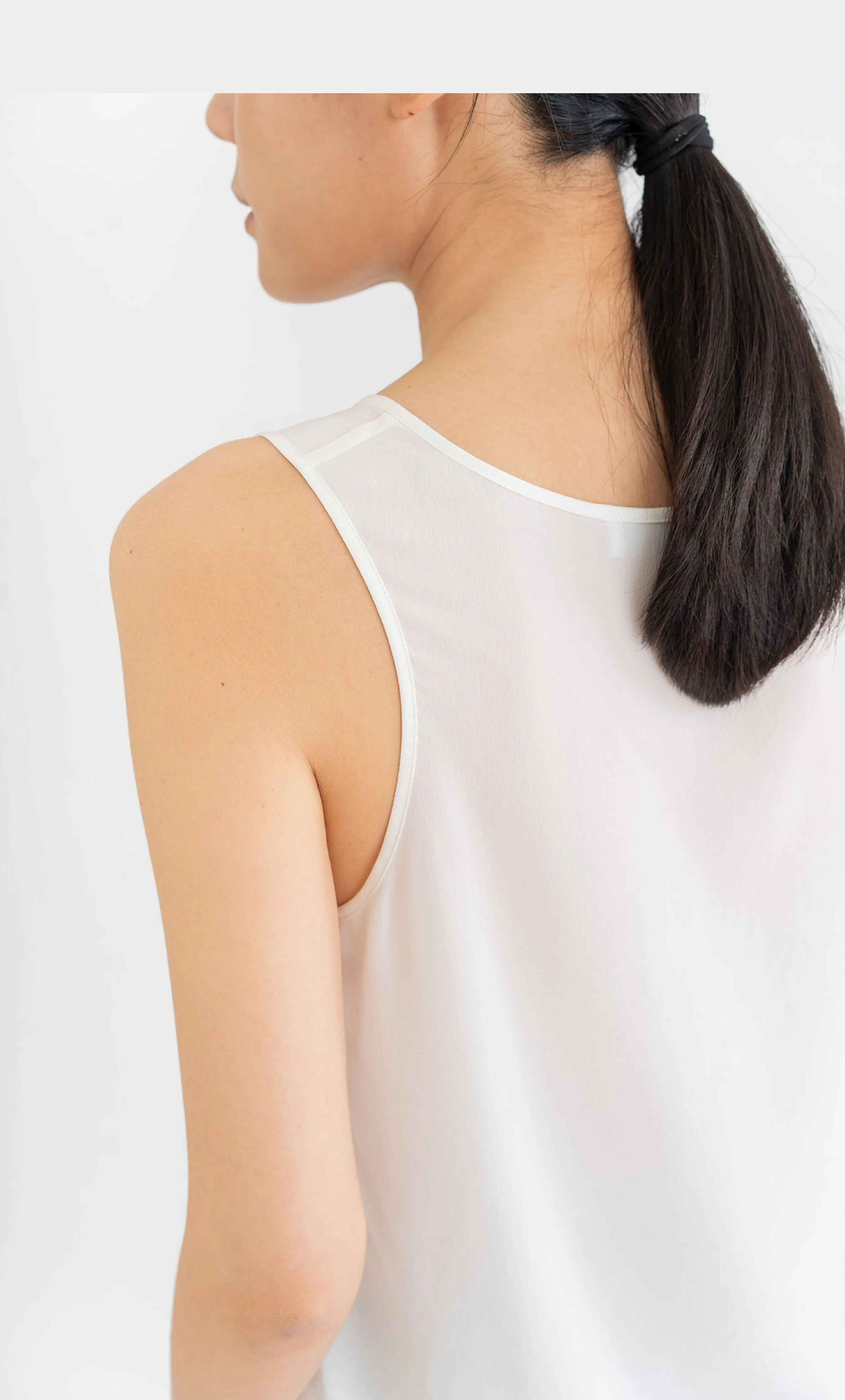 Silk Scoop Neck Tank