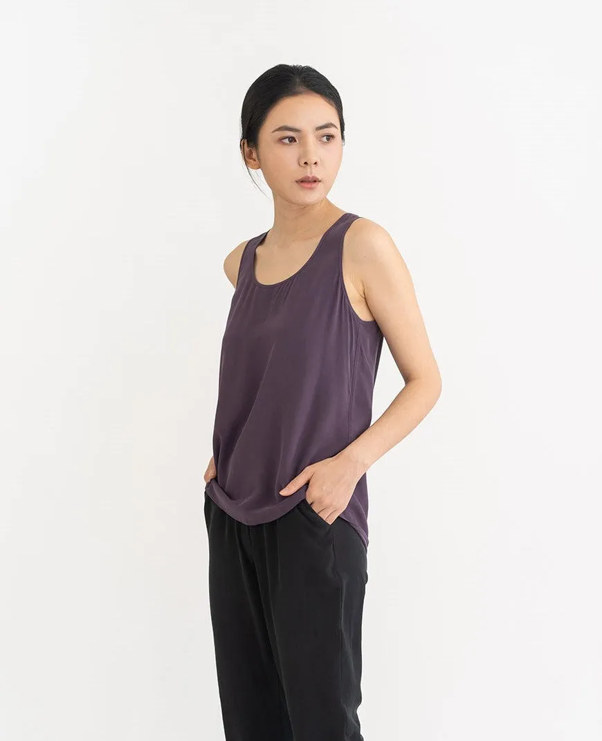 Silk Scoop Neck Tank