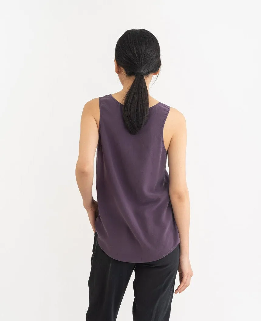 Silk Scoop Neck Tank